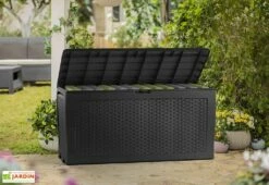 Coffre De Jardin Keter Gris En Résine Tressée – Samoa 270 L