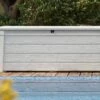Coffre De Jardin Et Piscine Keter Blanc En Résine – Pool Box 455 L -MON AMENAGEMENT JARDIN Soldes coffre jardin piscine keter resine blanc pool box 455l 4