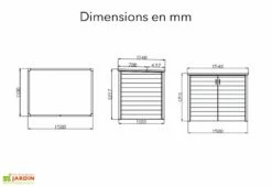 Coffre De Jardin En Composite 155 X 115 X 120 Cm – Util’ Multifonctions -MON AMENAGEMENT JARDIN Soldes coffre jardin rangement composite util multifonctions 3