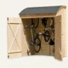 Coffre De Rangement Bois Pour Vélos 134x160 -MON AMENAGEMENT JARDIN Soldes coffre rangement bois velo