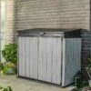 Coffre De Rangement Extérieur En Résine Brossium 1150 L -MON AMENAGEMENT JARDIN Soldes coffre rangement exterieur resine brossium 1150l
