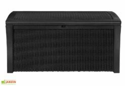 Coffre De Rangement Rio Anthracite 7 Coffre De Rangement Rio Anthracite -MON AMENAGEMENT JARDIN Soldes coffre rangement jardin resine tressee rio anthracite 2