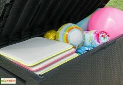 Keter Coffre De Rangement En Résine Tressée Tropic 302L -MON AMENAGEMENT JARDIN Soldes coffre rangement resine tropic 302l 4