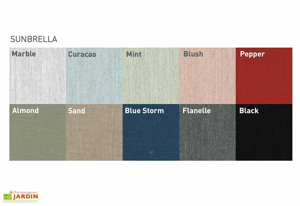 Parasol Rond 300 Cm Pour Composition Paraflex - Toile Sunbrella 4 Parasol Rond 300 Cm Pour Composition Paraflex - Toile Sunbrella – Image 2