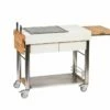 Chariot Pour Cuisine Extérieure Aluminium Et Teck ServeBoy Duo Unico 2 Chariot Pour Cuisine Extérieure Aluminium Et Teck ServeBoy Duo Unico -MON AMENAGEMENT JARDIN Soldes cuisine exterieur chariot aluminium acier inoxydable teck servboy indu plus