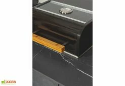 Cuisine Extérieure Professionnelle à 4 Modules GREY CANA Style + Housse -MON AMENAGEMENT JARDIN Soldes cuisine exterieure grise en ceramique avec 4 modules cana style avec housse offerte cana concept 2