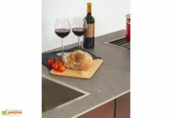 Cuisine Extérieure Professionnelle à 3 Modules BROWN CANA Style + Housse -MON AMENAGEMENT JARDIN Soldes cuisine exterieure professionnelle 3 modules brown cana style housse 2