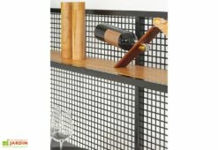 Cuisine Extérieure Professionnelle 5 Modules Grey CANA Classic + Housse -MON AMENAGEMENT JARDIN Soldes cuisine exterieure professionnelle 5 modules grise bois acier cana classic avec housse de protection offerte cana concept 2