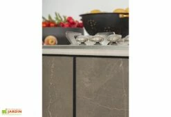 Cuisine Extérieure Professionnelle à 4 Modules STONE CANA Concept + Housse -MON AMENAGEMENT JARDIN Soldes cuisine exterieure professionnelle avec 4 modules stone effet pierre cana style avec housse offerte cana concept 2