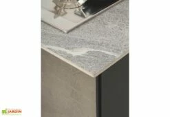 Cuisine Extérieure Professionnelle à 4 Modules STONE CANA Concept + Housse -MON AMENAGEMENT JARDIN Soldes cuisine exterieure professionnelle avec 4 modules stone effet pierre cana style avec housse offerte cana concept