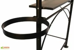 Carport Abri Pour Barbecue Acier Galvanisé Et époxy 1,5 X 2,5 M -MON AMENAGEMENT JARDIN Soldes detail abri barbecue etagere acier epoxy