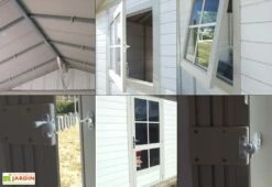 Grosfillex Abri De Jardin PVC Deco 7,53 M² -MON AMENAGEMENT JARDIN Soldes detail abri jardin deco 3