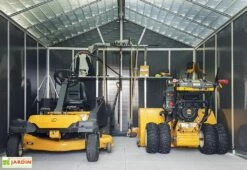 Abri De Jardin En Polycarbonate Et Aluminium Yukon 20 M² - Gris -MON AMENAGEMENT JARDIN Soldes detail abri jardin pvc yukon palram 6 1