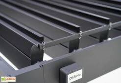 Pergola Bioclimatique Adossée En Aluminium Anthracite 15,9 M² - Ombréa 13 Pergola Bioclimatique Adossée En Aluminium Anthracite 15,9 M² - Ombréa -MON AMENAGEMENT JARDIN Soldes detail pergola alu anth