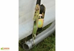 Abri De Jardin En Toile Polyéthylène Et Acier 9 M² -MON AMENAGEMENT JARDIN Soldes details abri jardin toile 9m2