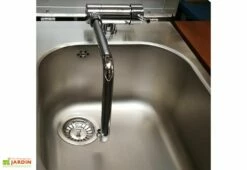 Table De Cuisson Avec Plancha électrique En Inox Et évier Oasi 183C -MON AMENAGEMENT JARDIN Soldes details evier table cuisson inox