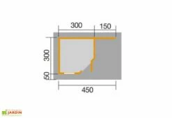 Abri Design Fides 2 (Plusieurs Tailles) 28mm 13 Abri Design Fides 2 (Plusieurs Tailles) 28mm -MON AMENAGEMENT JARDIN Soldes dimensions abri fides 300 1