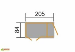 Abri Pour Vélos Ou Poubelles En Bois D’épicéa + Placard 95 X 215 Cm -MON AMENAGEMENT JARDIN Soldes dimensions abri poubelles bois placard weka