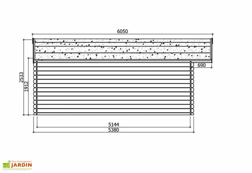 Solid Abri De Jardin Bois Vernier 28mm (538x538cm) Traité En Option 6 Solid Abri De Jardin Bois Vernier 28mm (538x538cm) Traité En Option – Image 4