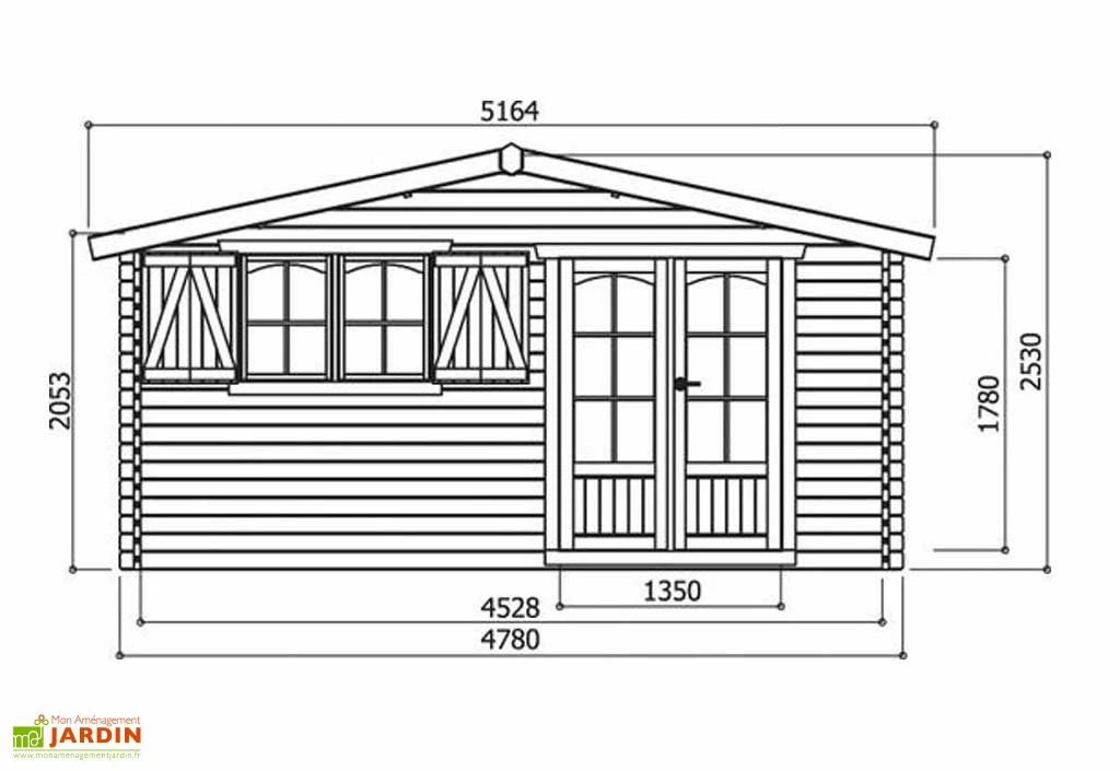Solid Abri De Jardin Bois Chamonix 40mm (478x418cm) 4 Solid Abri De Jardin Bois Chamonix 40mm (478x418cm) – Image 2