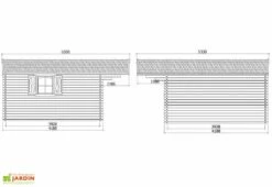Solid Abri De Jardin Bois Chamonix 40mm (478x418cm) 8 Solid Abri De Jardin Bois Chamonix 40mm (478x418cm) -MON AMENAGEMENT JARDIN Soldes dimensions chalet s8981