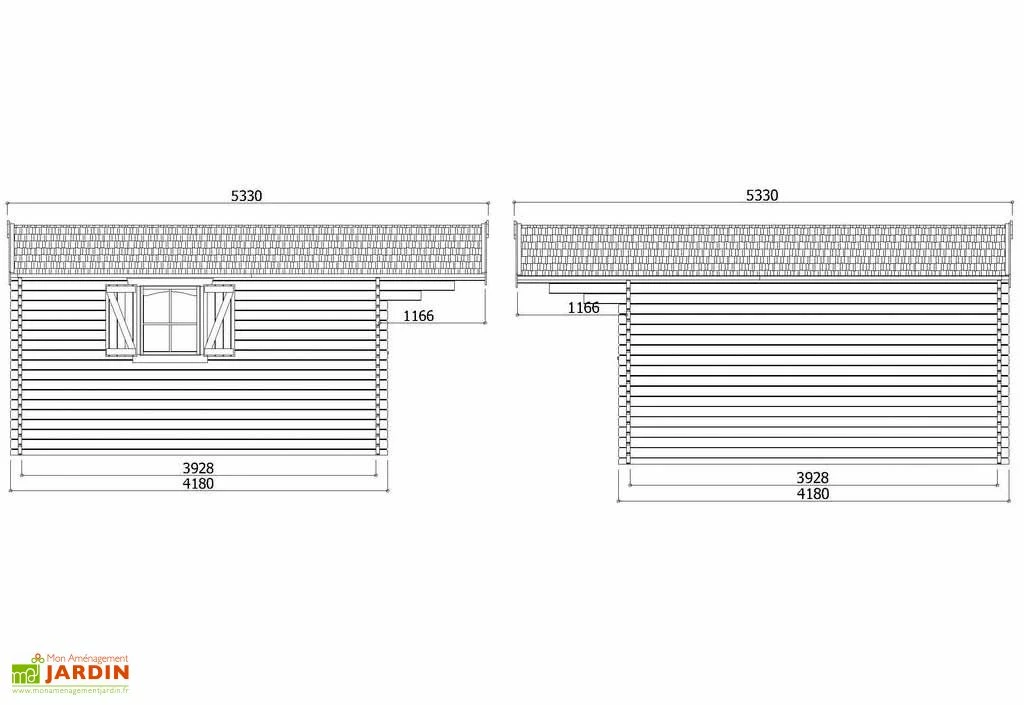 Solid Abri De Jardin Bois Chamonix 40mm (478x418cm) 5 Solid Abri De Jardin Bois Chamonix 40mm (478x418cm) – Image 3