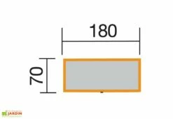 Coffre De Jardin En Bois De Pin Traité Et Tôle Galvanisée 78 X 188 Cm 7 Coffre De Jardin En Bois De Pin Traité Et Tôle Galvanisée 78 X 188 Cm -MON AMENAGEMENT JARDIN Soldes dimensions coffre jardin bois pin weka