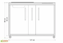 Cuisine Extérieure Avec Réfrigérateur Et évier – MO 120 A 12 Cuisine Extérieure Avec Réfrigérateur Et évier – MO 120 A -MON AMENAGEMENT JARDIN Soldes dimensions cuisine exterieure stengel 120a 2