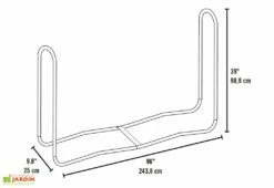 Porte-bûches En Acier Inoxydable – 244 Cm 11 Porte-bûches En Acier Inoxydable – 244 Cm -MON AMENAGEMENT JARDIN Soldes dimensions porte buches 1