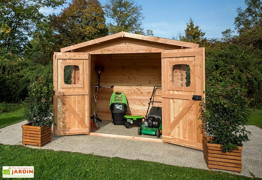 Abri De Jardin En Bois Douglas 28 Mm – 6,33 M² : 2,19 X 2,89 M 6 Abri De Jardin En Bois Douglas 28 Mm – 6,33 M² : 2,19 X 2,89 M – Image 4