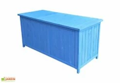 Ensemble De Meubles De Jardin En Bois Lasuré Bleu (4 Pièces) -MON AMENAGEMENT JARDIN Soldes ensemble meubles jardin bois lasure bleu 4 pieces 5
