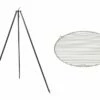Ensemble Trépied + Grille De Cuisson En Inox Pour Braséro Nobel -MON AMENAGEMENT JARDIN Soldes ensemble trepied grille cuisson inox brasero