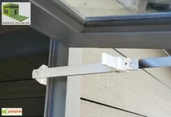 Fenêtre Pour Abri De Jardin En Composite Green Outside – 90 X 50,5 Cm -MON AMENAGEMENT JARDIN Soldes fenetre abri composite green outside 1