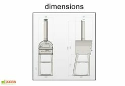 Four à Pizza à Bois Extérieur Vulcano Le Tradi -MON AMENAGEMENT JARDIN Soldes four a pizza bois exterieur vulcano le tradi 8