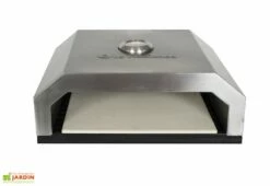 Four à Pizza Pour Barbecue Gaz Et Charbon De Bois En Acier 35 X 40 Cm -MON AMENAGEMENT JARDIN Soldes four pizza barbecue gaz chabron bois acier la hacienda 4