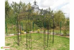 Gloriette En Fer Forgé - Fleurdelisée ∅ 3,00 M -MON AMENAGEMENT JARDIN Soldes gloriette fer forge jardin 3m