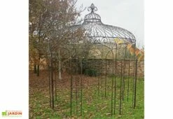 Gloriette En Fer Forgé - Fleurdelisée ∅ 3,00 M -MON AMENAGEMENT JARDIN Soldes gloriette jardin fer forge fleurdelisee godart