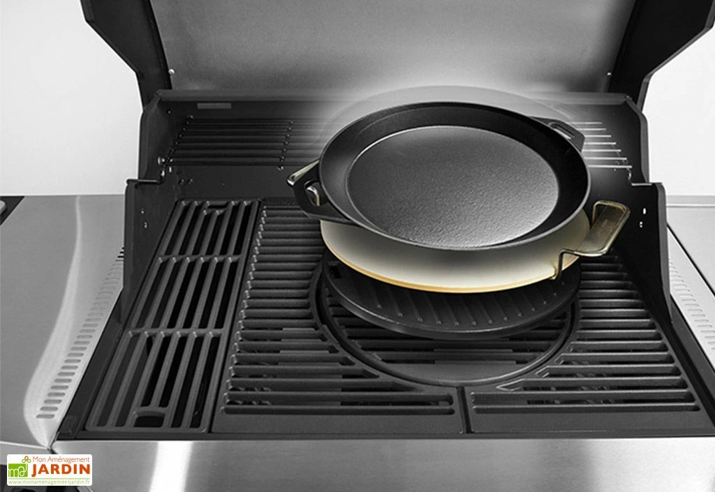 Barbecue Au Gaz En Inox Byron 5T – 180 X 61 X 117 Cm 4 Barbecue Au Gaz En Inox Byron 5T – 180 X 61 X 117 Cm – Image 2