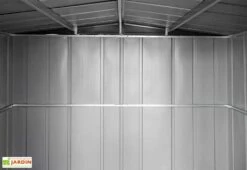 Abri De Jardin En Acier Galvanisé Imitation Bois 4 M² -MON AMENAGEMENT JARDIN Soldes interieur cabanon jardin metal