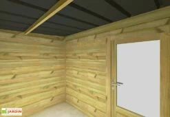 Abri De Jardin En Bois De Pin Traité Et Toiture Bac Acier – 6,7 M² 7 Abri De Jardin En Bois De Pin Traité Et Toiture Bac Acier – 6,7 M² -MON AMENAGEMENT JARDIN Soldes interieur petit abri jardin bois