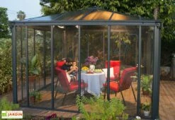 MON AMENAGEMENT JARDIN Soldes -MON AMENAGEMENT JARDIN Soldes jardin hiver gris anthracite gazebo carre 360cm ledro3600 3
