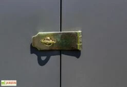 Armoire De Jardin En Acier Galvanisé 124 X 203 Cm -MON AMENAGEMENT JARDIN Soldes loquet armoire jardin metal remise outils