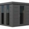 Abri De Jardin En Acier Galvanisé Porte Unique Luminato - 5,6 M² -MON AMENAGEMENT JARDIN Soldes luminato 2424 anthracite