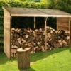 Abri Range-Bûches En Bois Montréal - 3,4 M³ -MON AMENAGEMENT JARDIN Soldes montreal