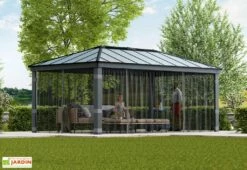 Moustiquaires En Polyester Pour Pergola Dallas Palram – Lot De 4 -MON AMENAGEMENT JARDIN Soldes moustiquaires pergola dallas palram 3