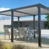 Pergola Bioclimatique Autoportée En Aluminium 3 X 4 M - Newport -MON AMENAGEMENT JARDIN Soldes newport pergola autoporte e alu