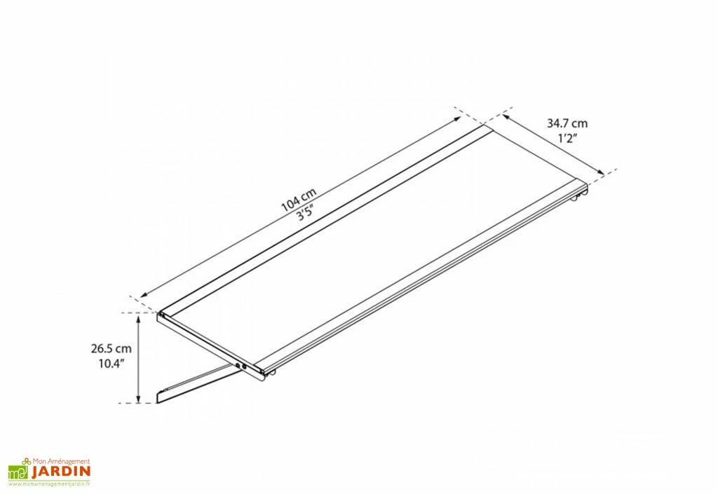 Pack De 4 étagères Pour Abris De Jardin Yukon 6 Pack De 4 étagères Pour Abris De Jardin Yukon – Image 4