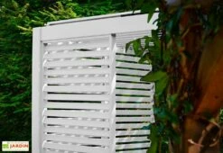 Panneau Latéral Brise-vue En Aluminium Pour Pergola Ombréa 1,2 M -MON AMENAGEMENT JARDIN Soldes panneau brise vue jardin angle bl