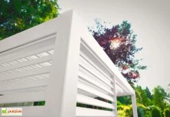 Panneau Brise-vue En Aluminium Pour Pergola Ombréa 1,3 M -MON AMENAGEMENT JARDIN Soldes panneau jardin angle 1