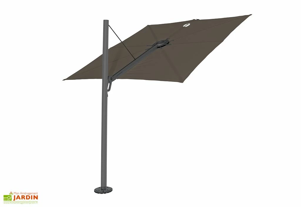Parasol Déporté 250 Cm - Spectra Droit Toile Solidum 4 Parasol Déporté 250 Cm - Spectra Droit Toile Solidum – Image 2